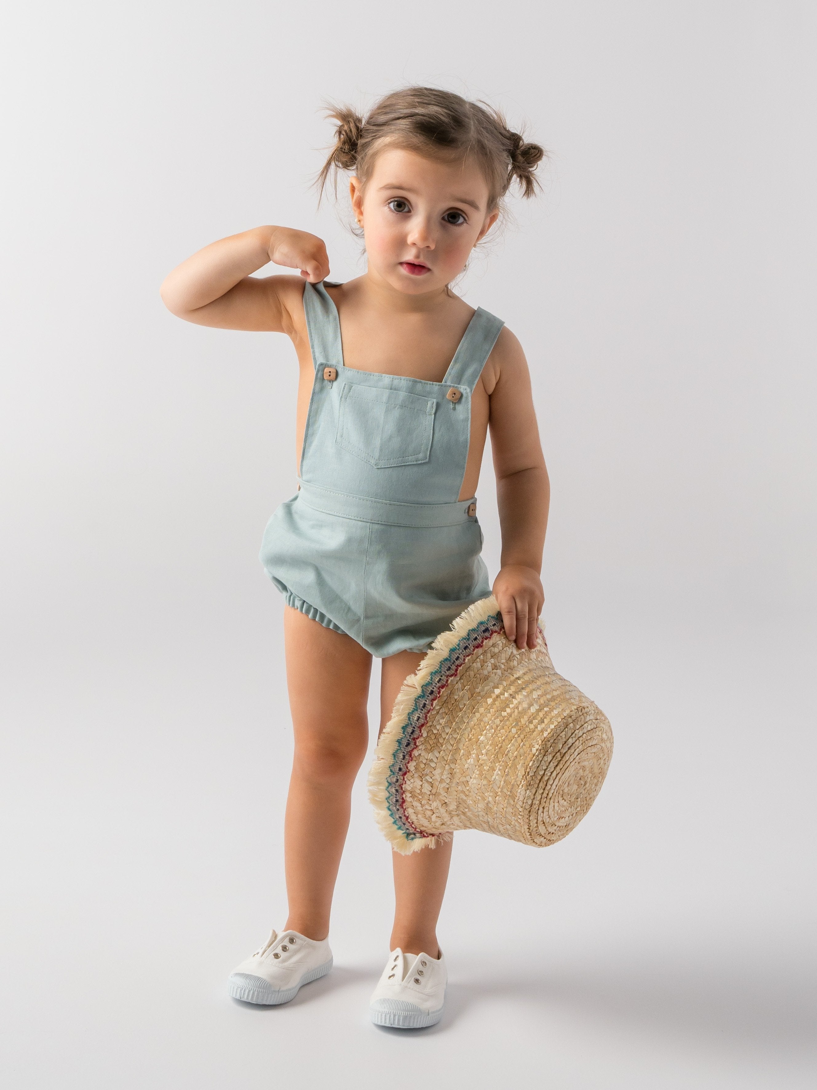 Peto lino verde para ni a Minis Baby Kids moda ni os Shop online