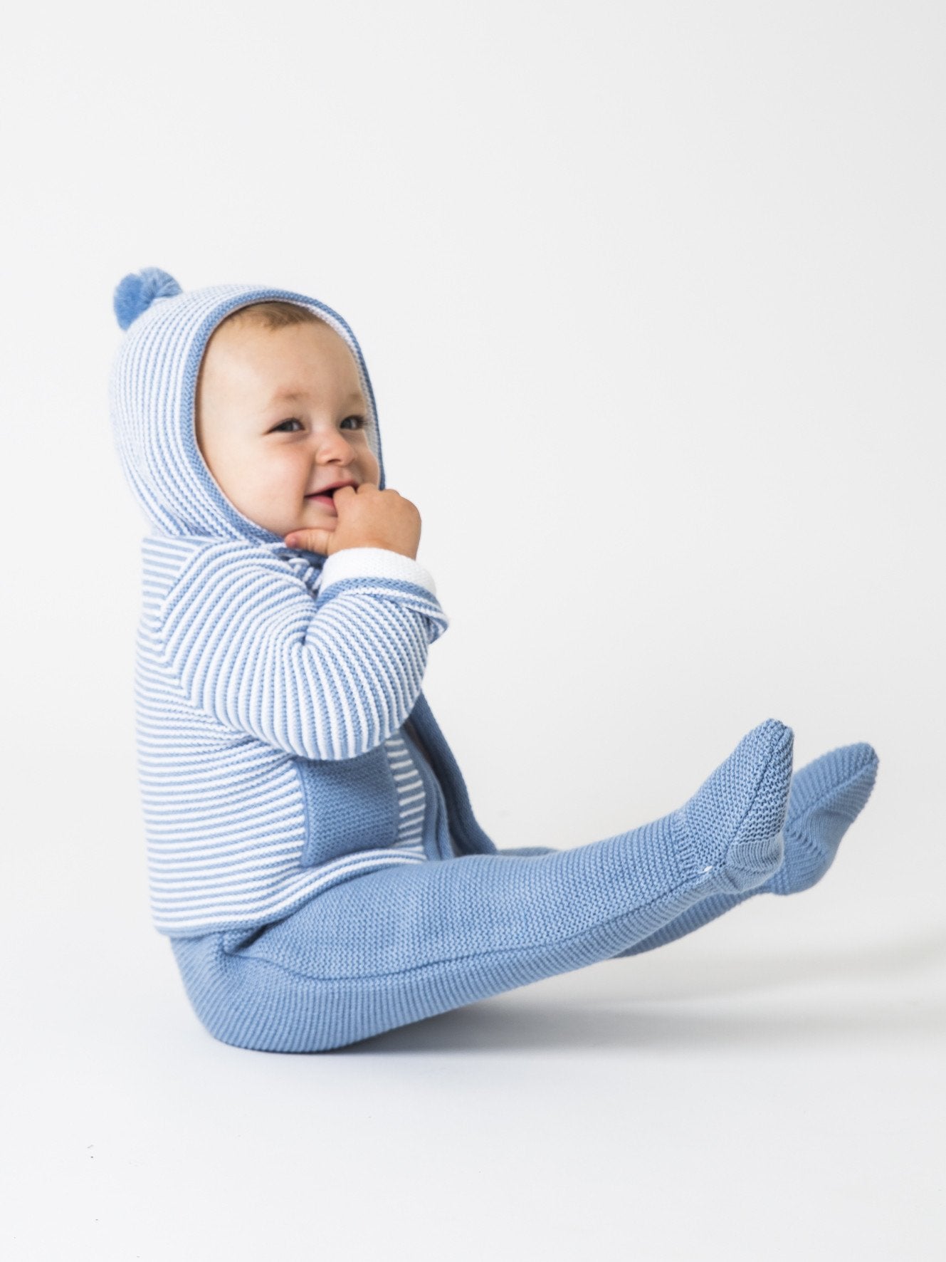 Fotografía de niño bebé, traje de foto de 0-3 meses niño, romper de niñera,  apoyos de la foto bebé niño, romper, gris azul beige -  España